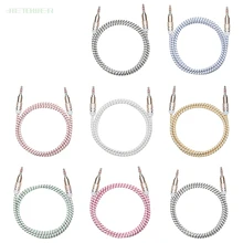 Colorful Jack 3 5mm Audio Cable Candy Car AUX Cable Headphone Extension Code for Phone Car Headset Speaker 50pcs lot
