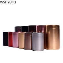 Металлические банки, Мини чайные банки, герметичные канистры, портативная дорожная чайная коробка, титановая коробка для чайного бака из нержавеющей стали, контейнер для хранения чая, банка для порошка