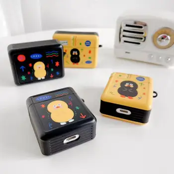 

Korea Cute Cartoon Duck Photo frame Wireless Bluetooth Headset soft silicone cover For Airpods PRO 2 Earphone Protective case