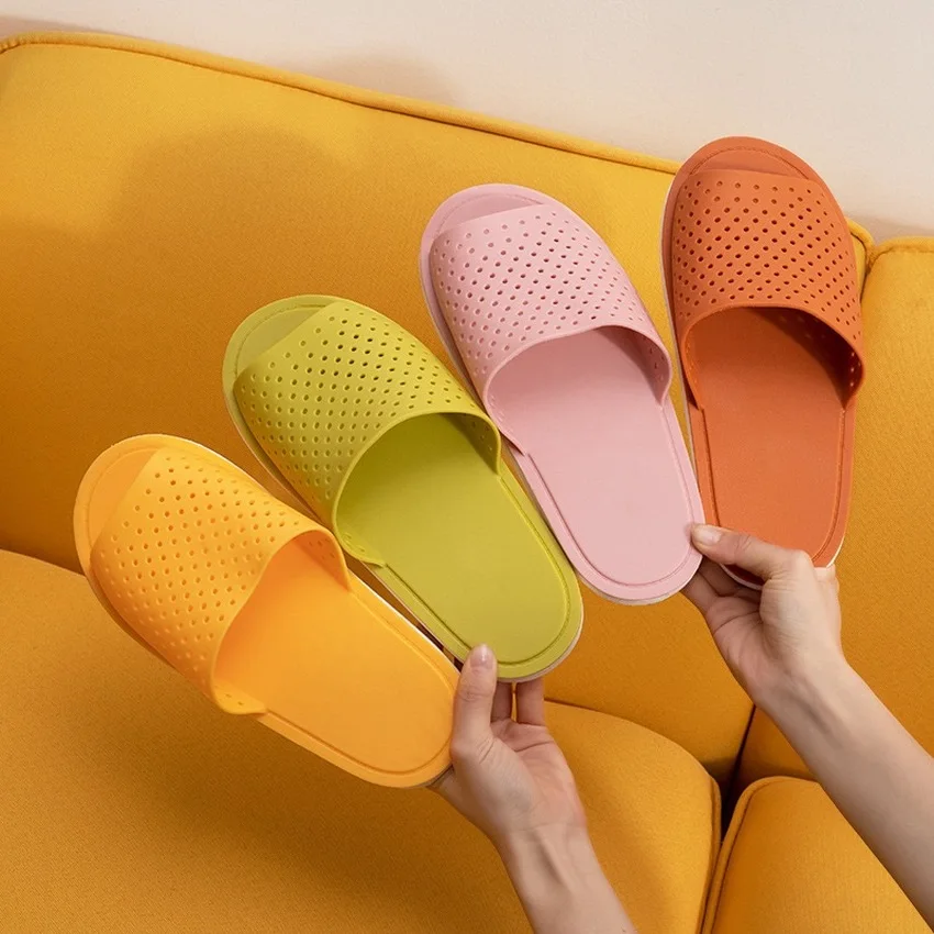 

Unisex Slippers Summer Indoor Women's Mens Couples Non-slip Floor Home Slippers Sandal Bathing Soft Bottom Home Slides 2020