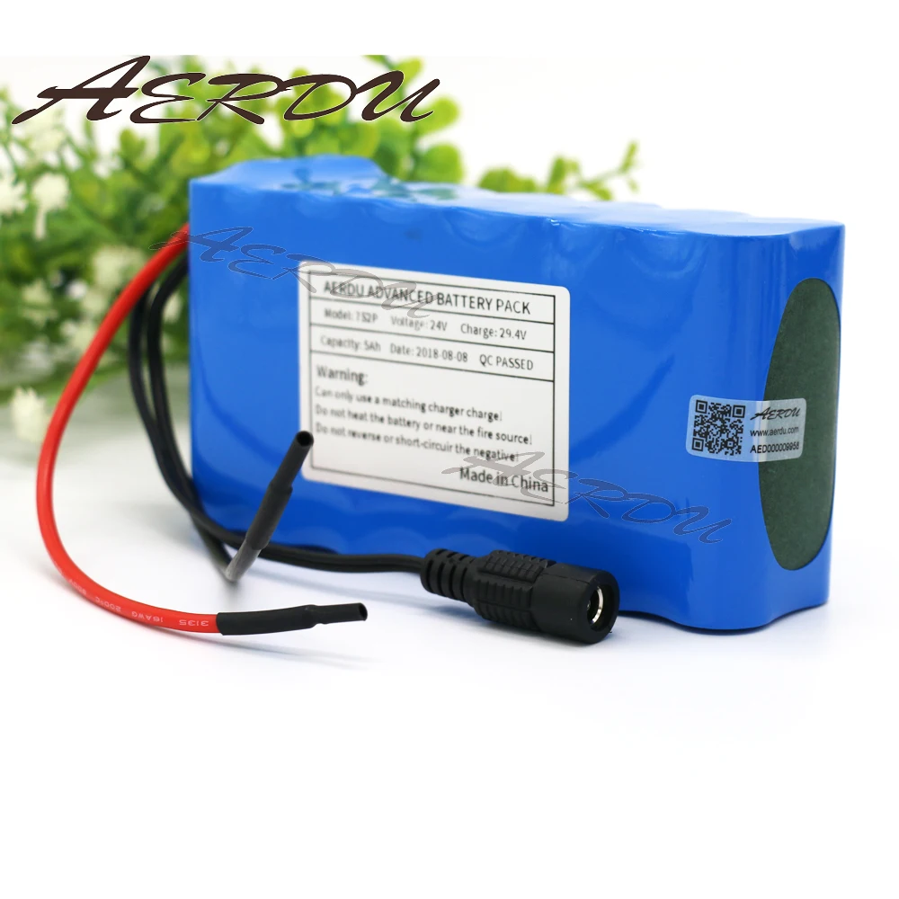 Aerdu 7S2P 24V 5Ah 25,9 V 29,4 V литий-ионная аккумуляторная батарея для зарядки Ноута и сотового телефона электрические одноколесные велосипеды игрушек самокатов велосипеда, фара для электровелосипеда в светильник мотор с BMS