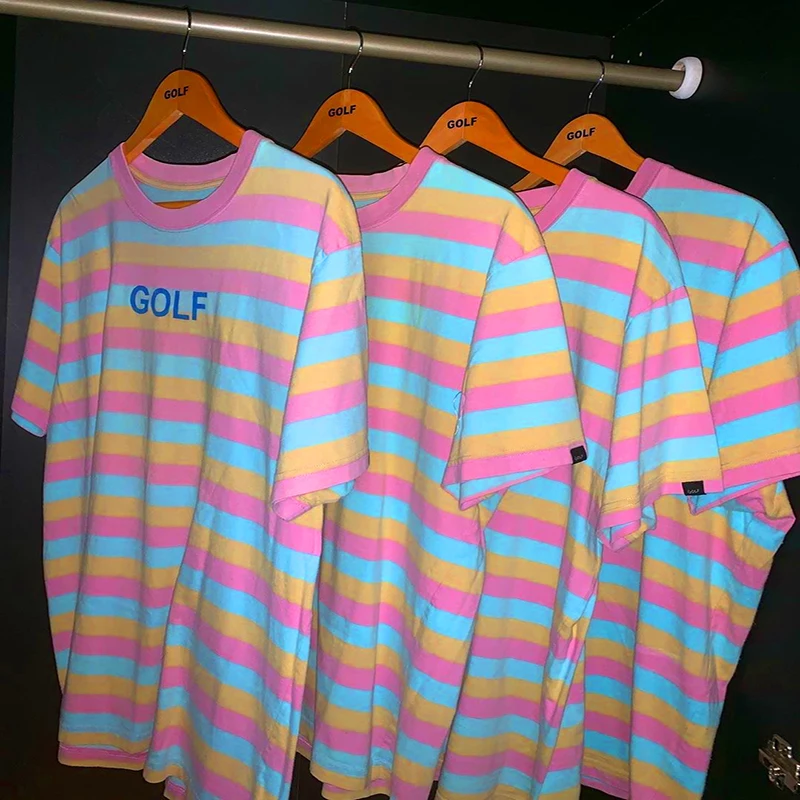 GolfWangBimmerTeeThreeColorStripeLOGOTShirtTylerTheCreator