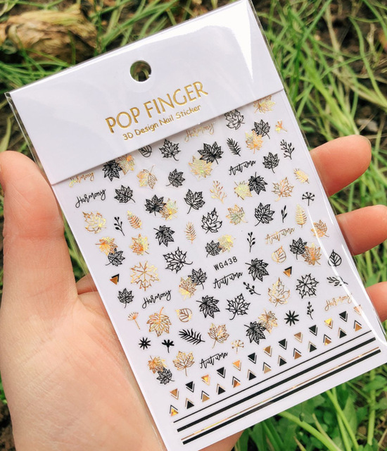 yeni eski İngilizce büyük boyutu 80mm * 103mm numaraları tırnak çıkartmaları Wrap 3D tırnak sanat malzemeleri 6 renkli mektup numarası tırnak Sticker C003(1)