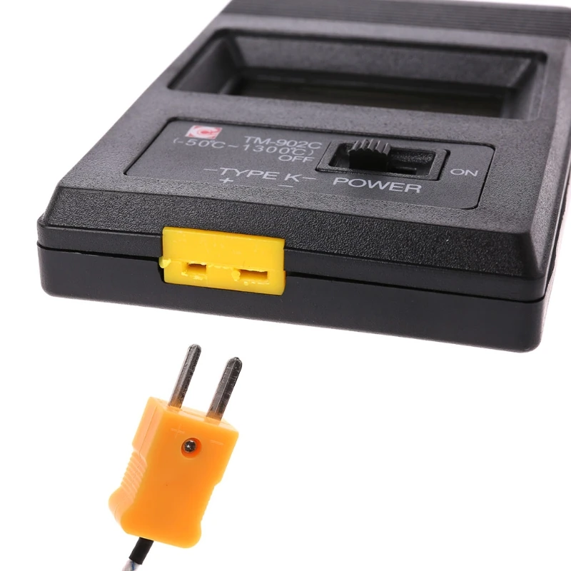 TM-902C измеритель температуры K Тип lcd Цифровой термометр термопара зонд 1300