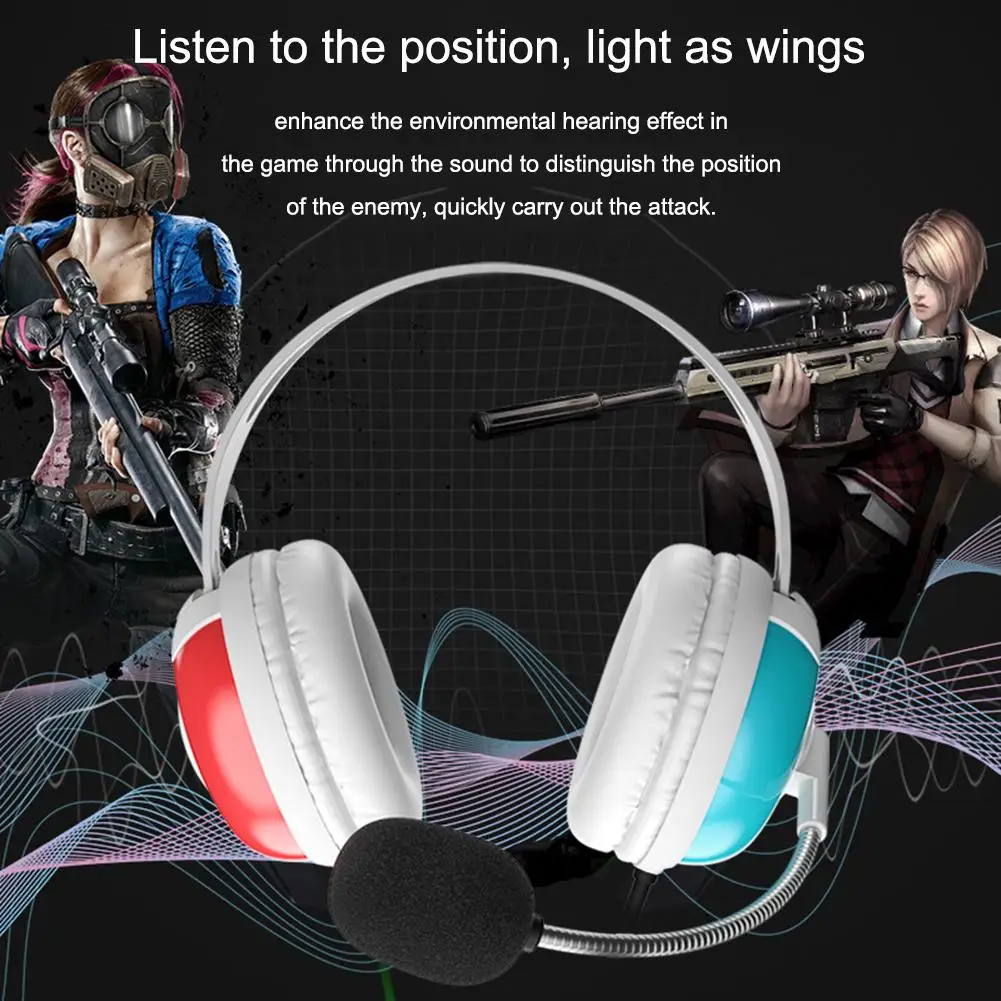 2020 NEW Wired Gaming Headphones 3 5mm Stereo Game Headset With Mic Voice Control For Switch PS4 PC Laptop Phone Computer Gamer