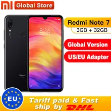 Глобальная версия Xiaomi Redmi Note 7, 3 Гб оперативной памяти, 32 Гб встроенной памяти, Смартфон Snapdragon 660 Octa Core 4000 мАч 6," 2340x1080 48+ 13 Мп телефон
