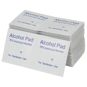 

200PCS Disposal Alcohol Prep Pads Cleaning Disinfection Alcohol Wipes Swabs