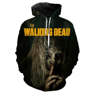 

Hot Fashion Men/Women 3D Printed Sweatshirts The Walking Dead Hooded Hoodies Unisex Horror TV The Walking Dead Tops