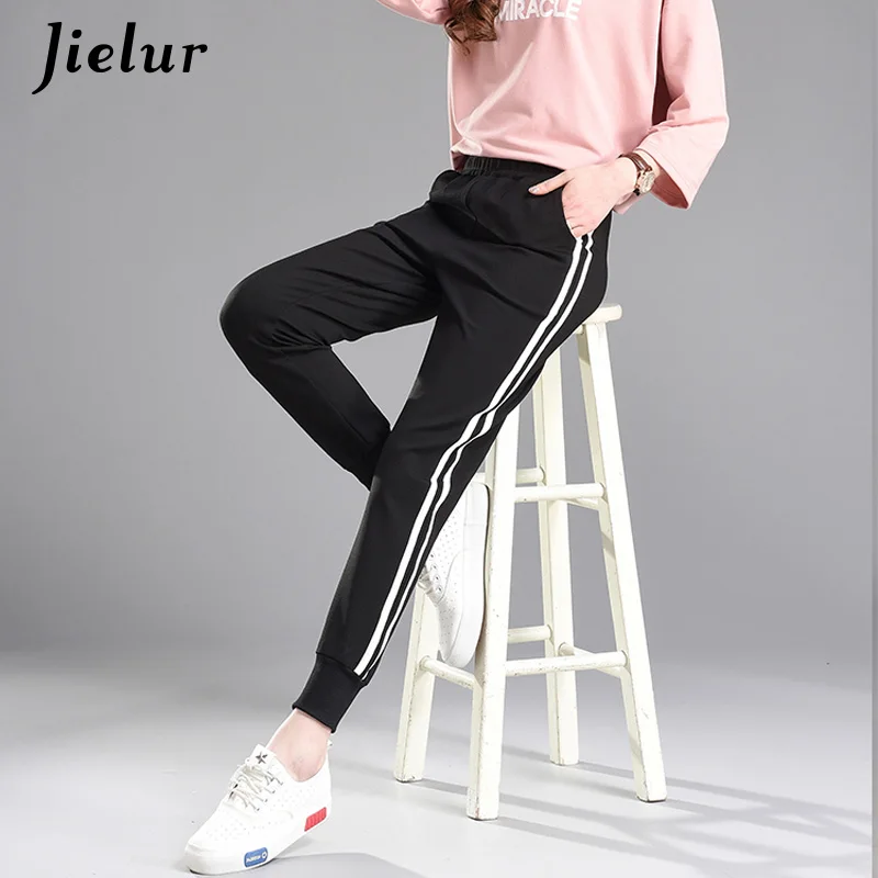 Jielur брюки для фитнеса женские 2020 Весна Harajuku повседневные шаровары уличные