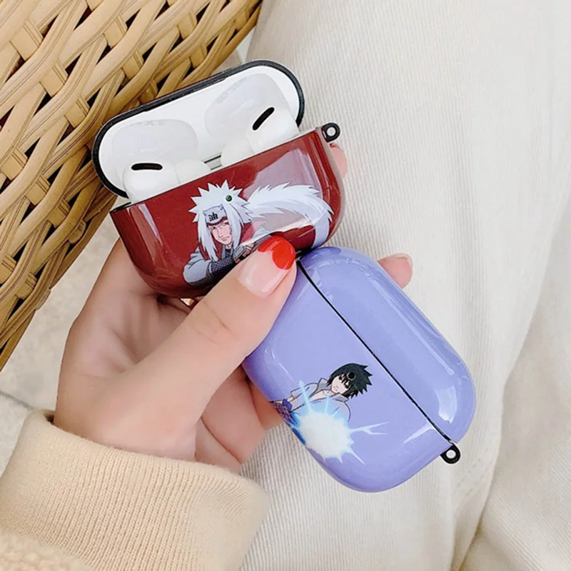Чехол для беспроводных Bluetooth наушников с аниме наруто Apple Airpods Pro 3 забавный мягкий