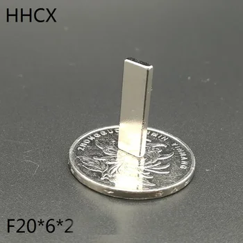 

10 20 50 100pcs/lot F 20x6x2 N35 Magnet 20*6*2 Magnets for moto