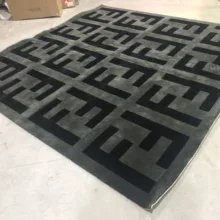 2X2 м модный логотип высокое качество Arcylic FF ковер, 3D Высокий и короткий эффект волос, MD-ACR015