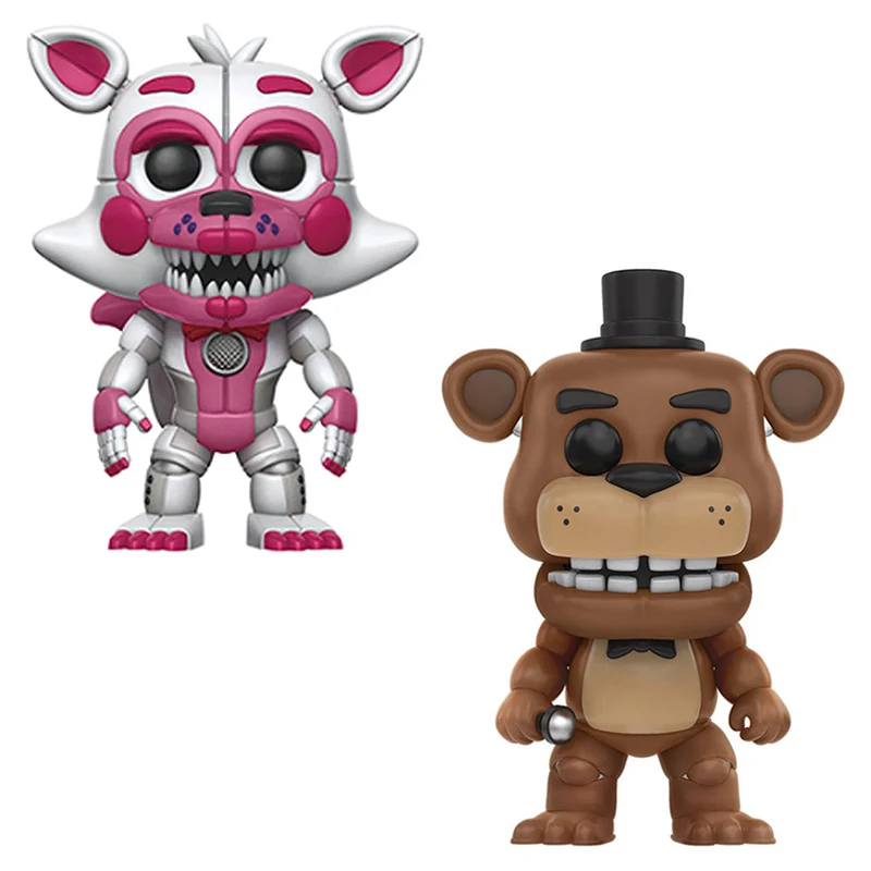 10 шт. Five Nights At Freddy's Toys ПВХ Фигурки FNAF Бонни и Чика Фокси Funtime Фредди фазмедведь кукла кошмар медведь куклы - Цвет: 2PCS
