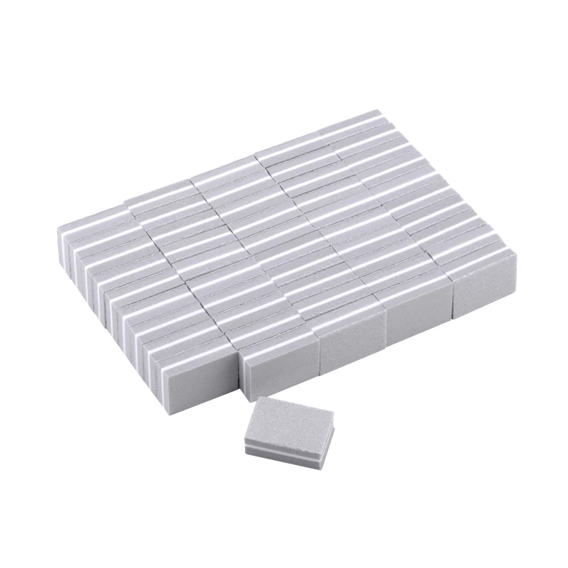 

200 X Professional Nail File 100/180 Nail Buffer Buffing Sponge Sanding Lime Ongle UV Gel Manicure Pedicure Gray Mini Nail Files