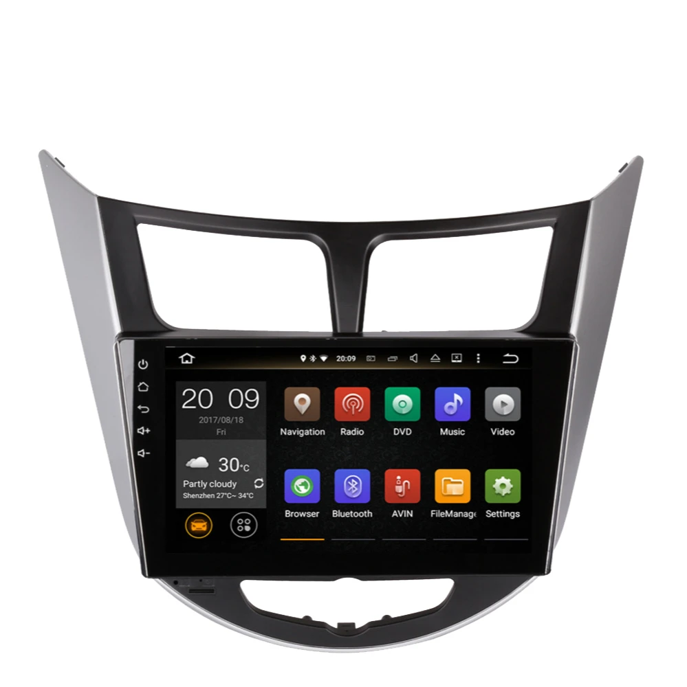 Автомагнитола на Android 10 0 для Hyundai Verna/Accent/Solaris/Grand Avega Hatchback 2011-2015 | Автомобили и