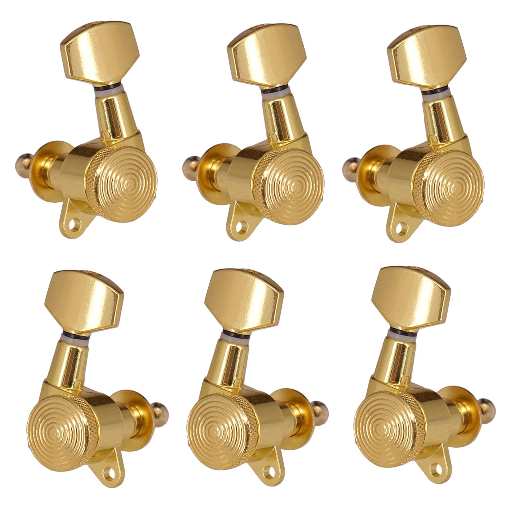 Acoustic Guitar Parts String Tuning Pegs Tuner Keys Machine Heads 3R3L Golden