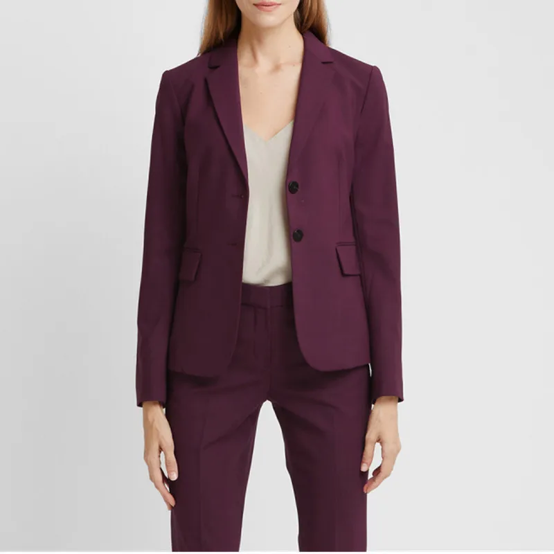 

Custom Made Women blazer pants suit Ladies Office Business Tuxedos Formal Work Wear Suits Bespoke jacket trousers 2 pcs set