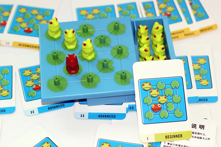  Frog Adventure Interesting Game Chess Logic Thinking Toy Children's Table Games Puzzle Games
