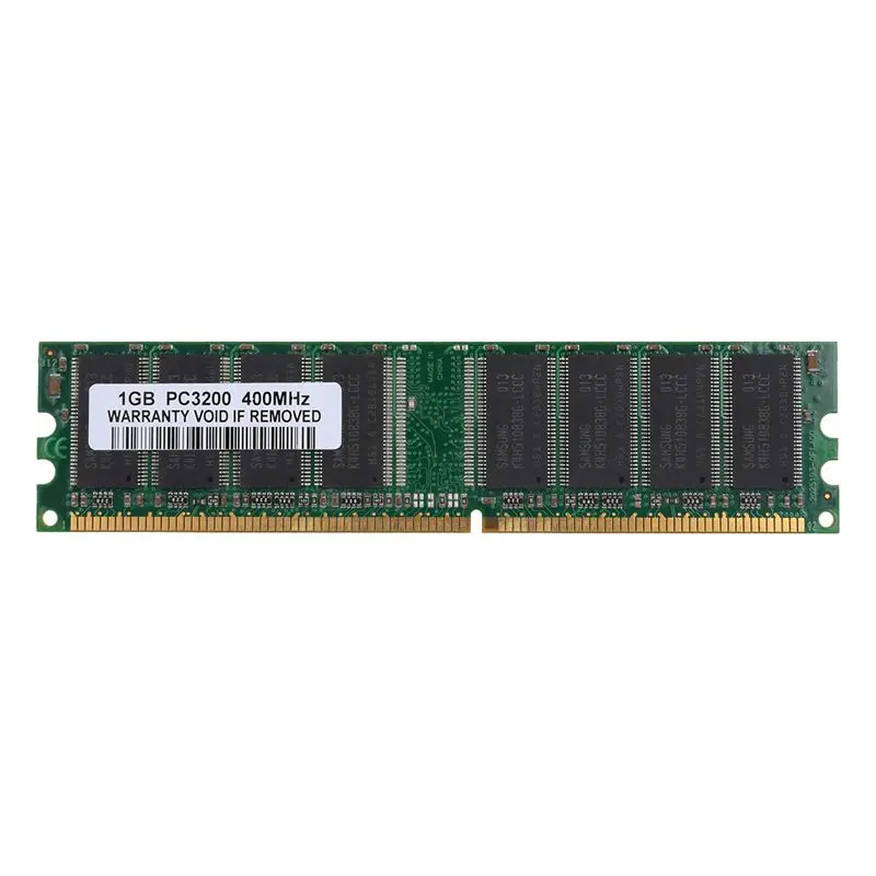 4 Гб комплект(4x1 ГБ) DDR1-400MHz Настольный ПК PC1-3200 памяти 184pin Non-ECC DIMM Ram, зеленый