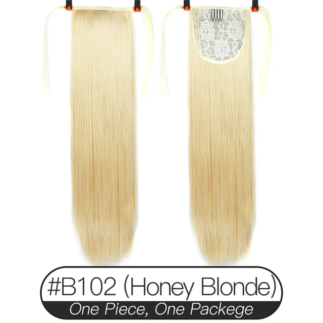 Xnaira Synthetic Fake Hair Pieces Afro Long Straight Drawstring Ponytail  Hair Bun Pony Tail Clip in Hair Ponytail Extensions 102