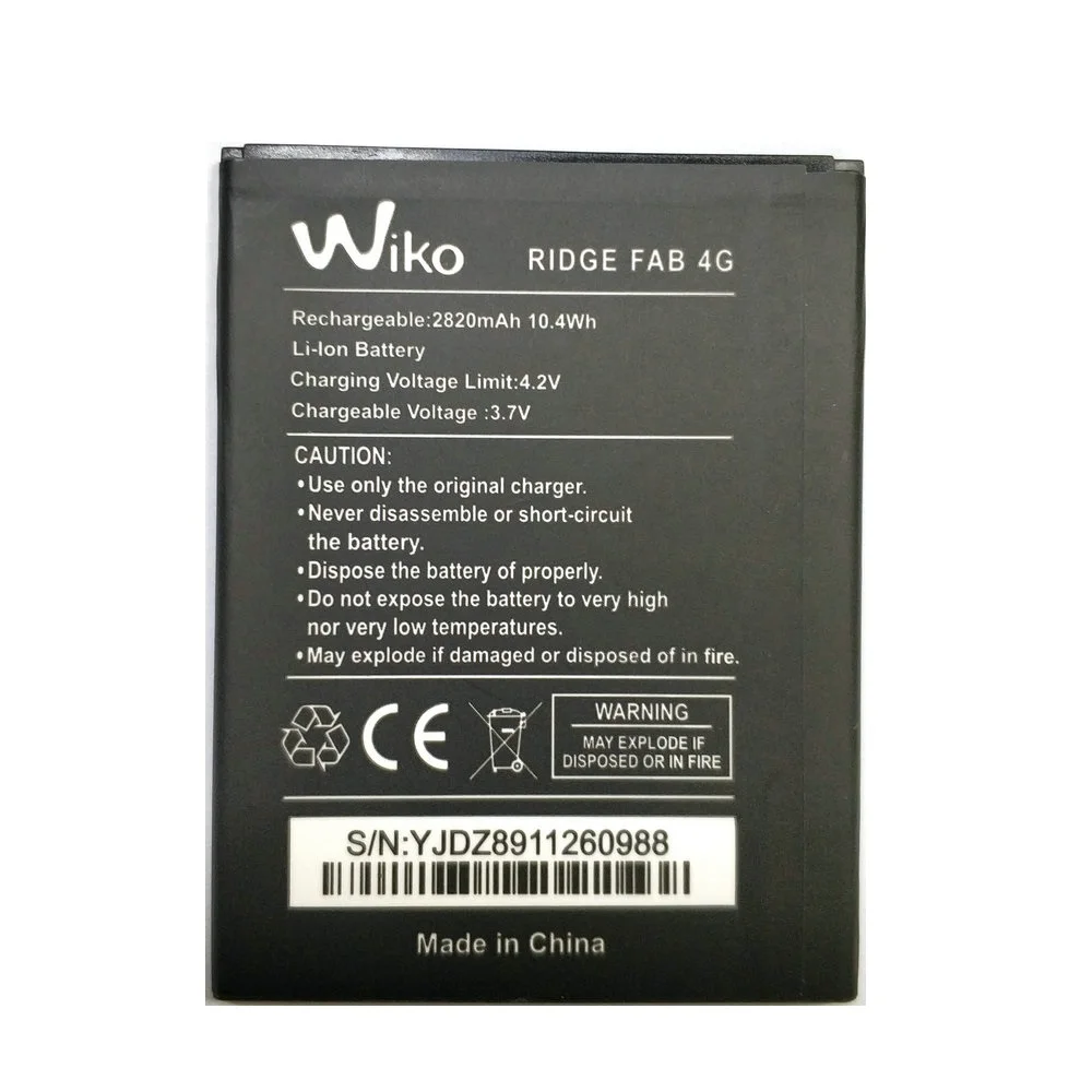 Ридж FAB 4G батарея для Wiko Ридж FAB 4G мобильного телефона+ код отслеживания