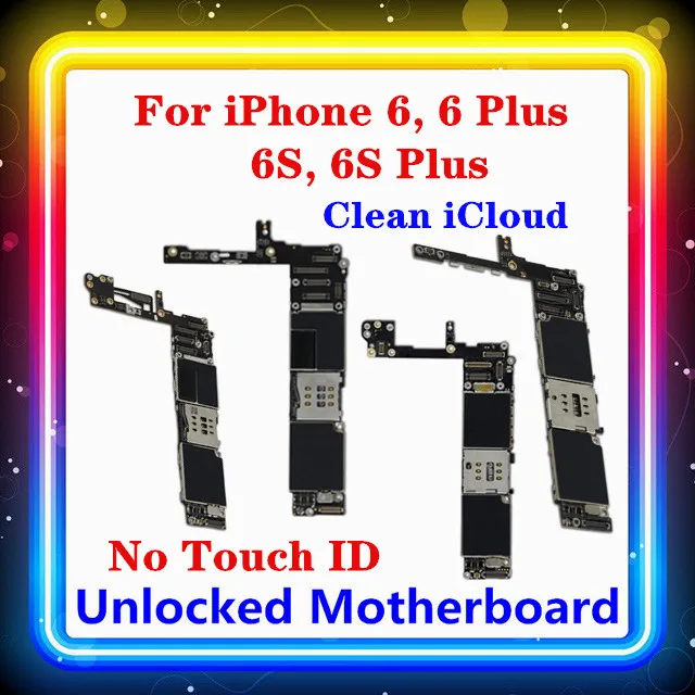 Оригинальная разблокированная материнская плата для iphone 6,6S без Touch ID Clean iCloud для iphone 6 Plus, материнская плата 6S Plus с IOS|Антенны для мобильных телефонов| | АлиЭкспресс