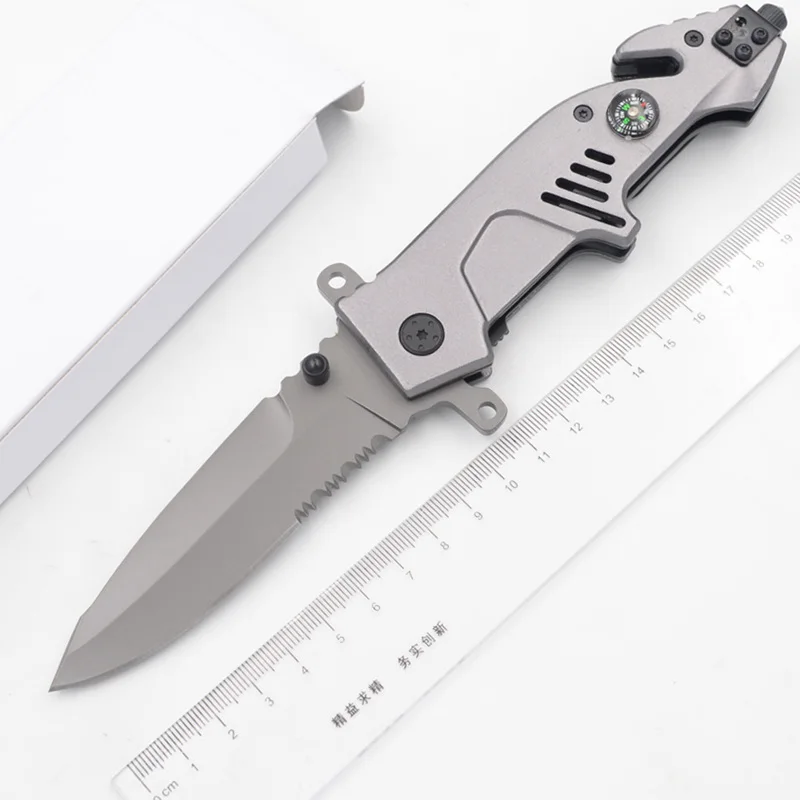 

JUFULE Made Extrema Ratio Aluminum handle 8Cr13MoV Steel camping pocket Survival Hunting EDC Tactical Tool Fruits Kitchen knife