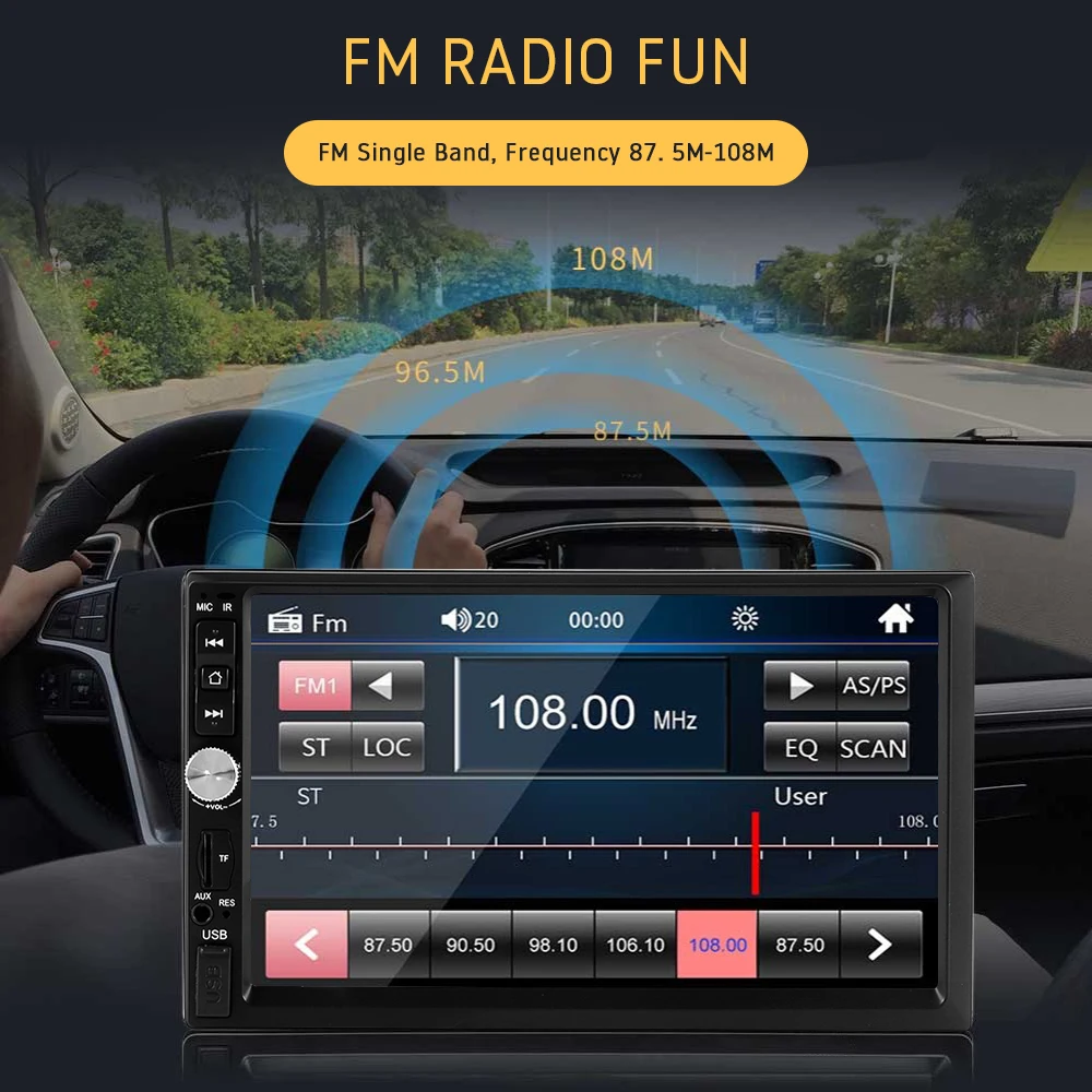 Автомобильный MP4 MP5 плеер fm-радио " TFT сенсорный экран HD видео Авто 2 Din In-Dash Bluetooth мультимедийный плеер с камерой заднего вида
