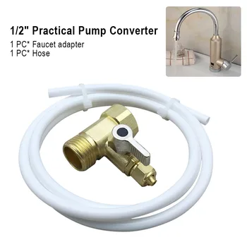 

Practical Faucet Adapter RV Accessory 1/2" Winterizing Connection Wear Resistant 3 Way Tools Pump Converter Replacement Metal