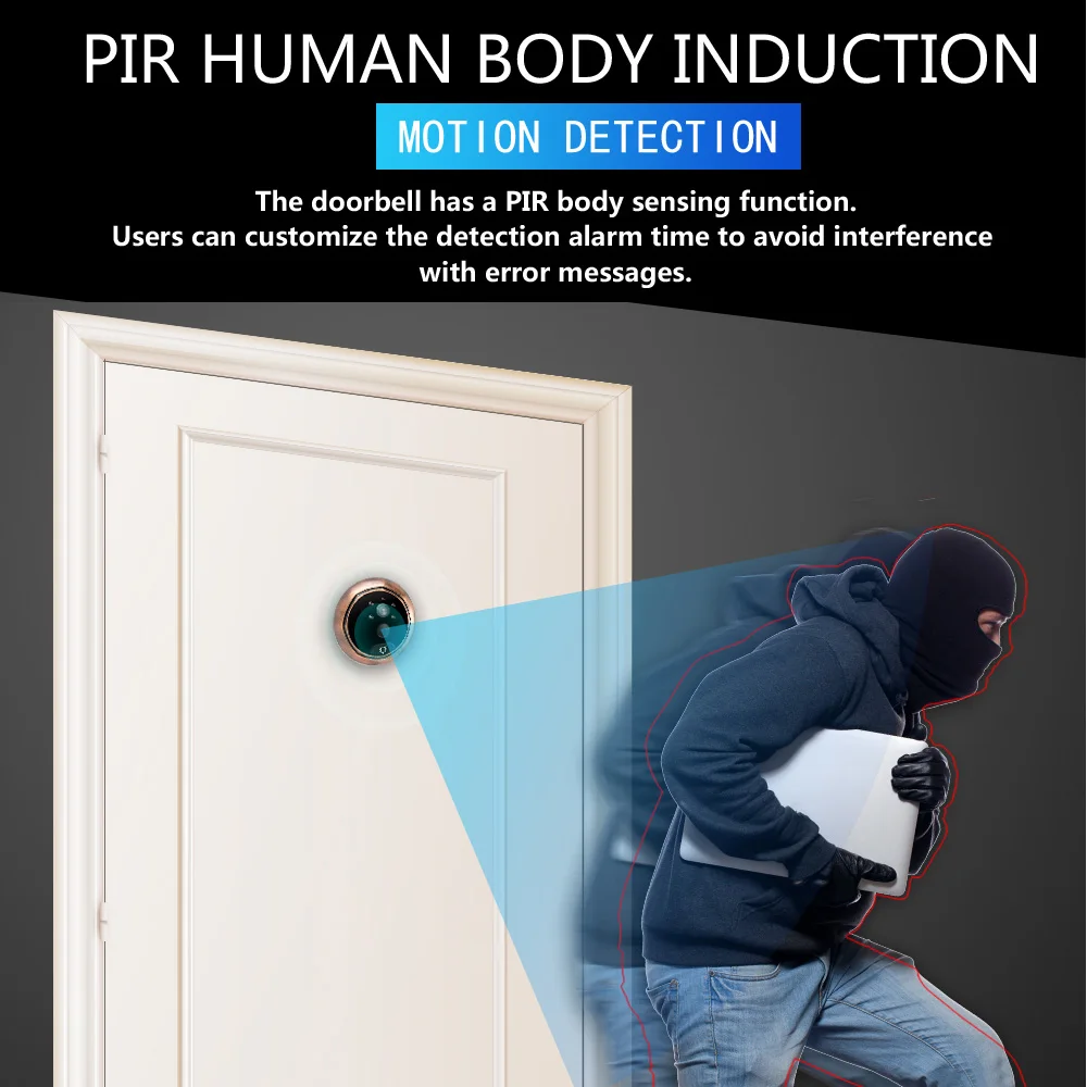 

4.3 Inch Smart HD Video Door Phone System Visual Wireless IR Intercom Doorbell Camera ING-SHIPPING