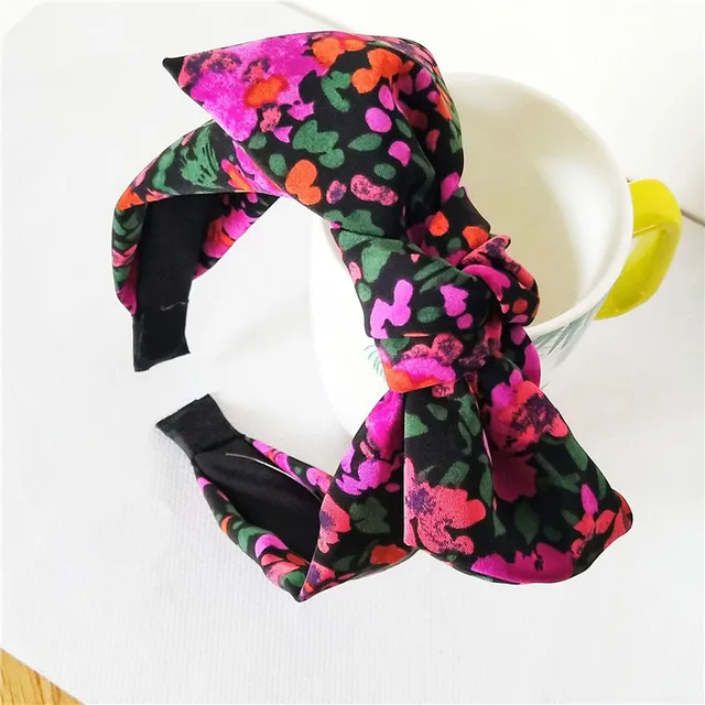 Floral Big Bow  Hairbands  For Women Korea Hair Accessories For Girls Hair Band Hair Bows  Hairband Headbands Gold