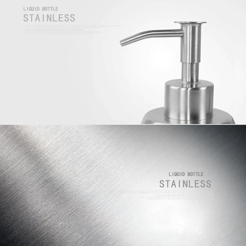 Sanitizer Portable Bathroom Stainless Steel Storage Bottle Shower Accessory Manual Press Soap Dispenser Fabala Liquid Nozzle