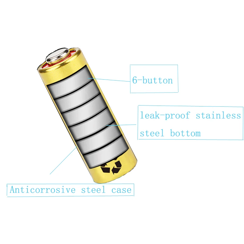 5Pc/Card New Battery 10A 9V batteries 9V10A L1022 doorbell rolling door garage remote control Replace to A23L 9V