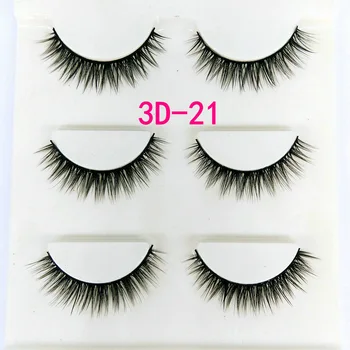 

3D-21 Multilayer False Eyelashes Soft Comfortable Hight Quality False Eyelashes Natural Realistic Cross False Eyelashes Extensio