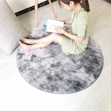 Галстук крашеный Торт Бархат круглый ковер Скандинавская Современная гостиная спальня вход нескользящий дверной коврик мягкий детский ковер для активного отдыха