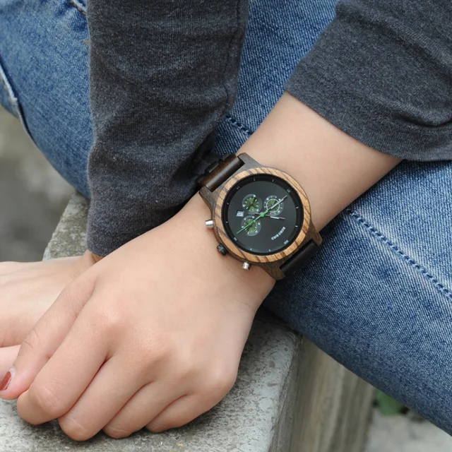 BOBO BIRD Simple Wood Women Watches reloj mujer Miyota Quartz Movement Ladies Clock Custom Wristwatch Great Gift with Wooden Box 3