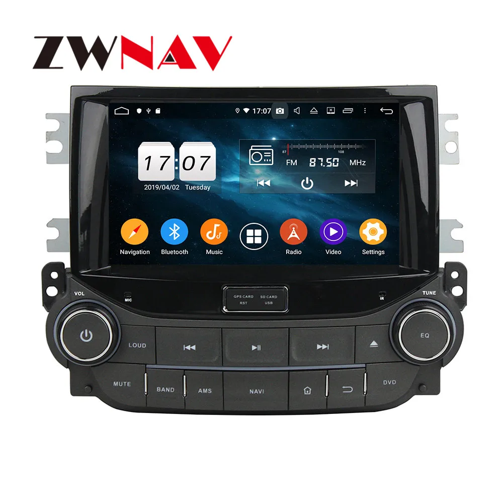 Android 9 4+ 64G DSP ips Автомобильный плеер gps навигация для Chevrolet Malibu головное устройство мультимедийный Кассетный плеер рекордер