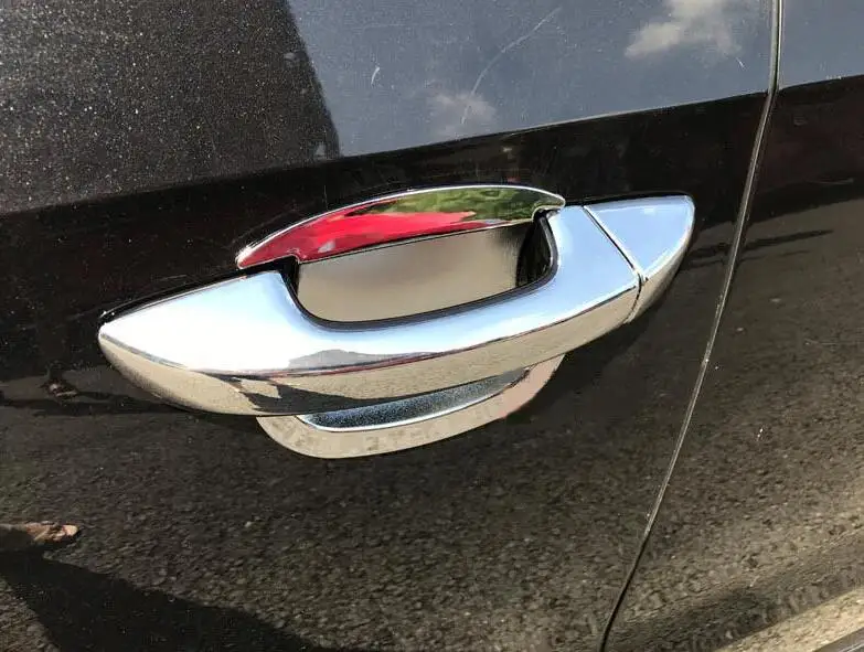 Дверная Чаша Дверная ручка Крышка подходит только для 1 Volkswagen 1-17 Passat модифицированный, ABs Материал кнопка наклейка блестки
