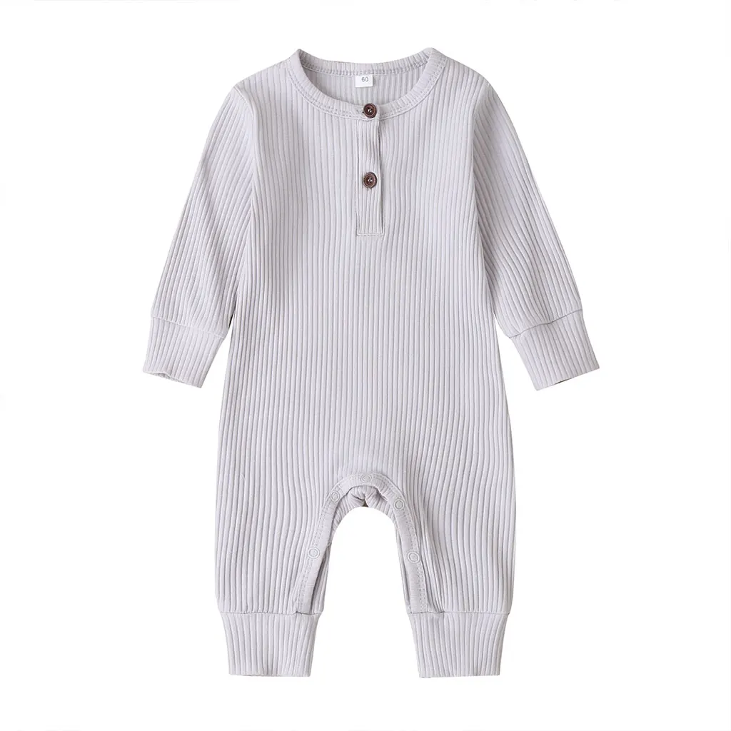 baby bodysuit dress Wholesale 13 Color Baby Clothing Newborn Infant Baby Boy Girl Romper Cotton Ribbed Jumpsuit Solid Clothes Spring Autumn Outfit Baby Bodysuits for boy Baby Rompers