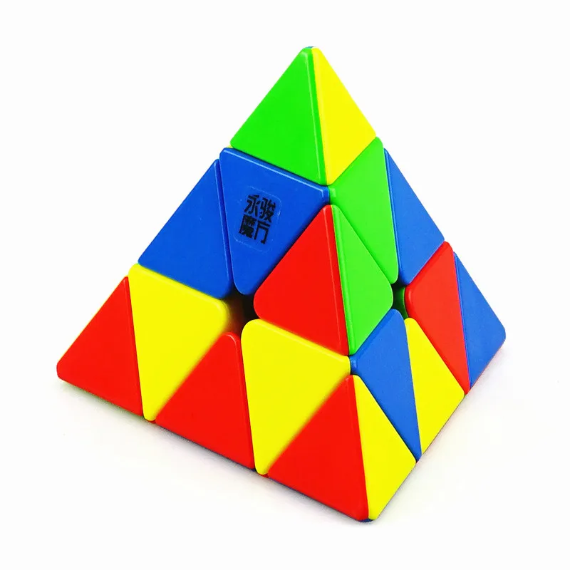 YongJun YJ YuLong YuLongM Магнитный 3x3x3 Пирамида волшебный куб быстрый ультра-Гладкий 3X3 скоростной кручение Головоломка Куб детские игрушки