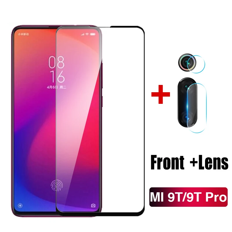 

2 in 1 Tempered Glass For Xiaomi Mi 9T Camera Glass Screen Protector For Xiomi Mi 9 SE Mi9 My 9T Xaomi Mi9T T9 Safety Front Film