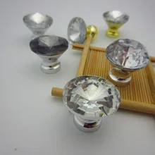 Гигантские Дешевые Хрустальные стеклянные сверла ABS Хрустальный металлическая ручка аксессуары одно отверстие Ручка Добро пожаловать на заказ