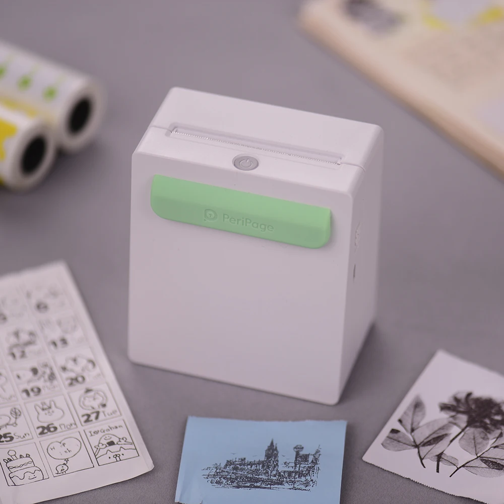 PeriPage Мини карманный принтер портативный A8/A6 беспроводной BT термальный принтер power Bank функция клип дизайн чековый принтер для iOS
