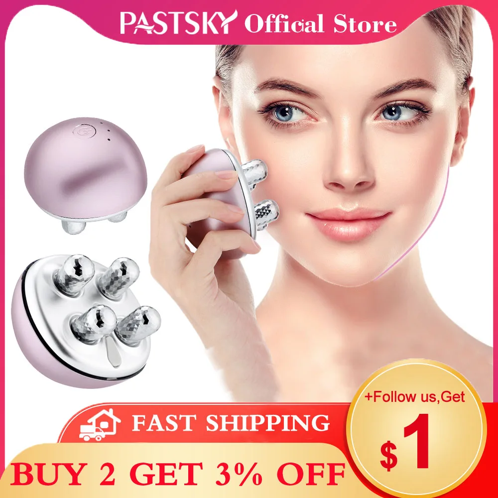 Facial Roller Massager For Face Lift Ems Microcurrent Slimming Shaper
