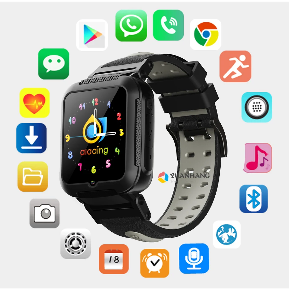 Смарт 4G Удаленная камера gps Wi-Fi ребенок студент Whatsapp Facebook Smartwatch SOS видео вызов монитор трекер местоположение телефон часы