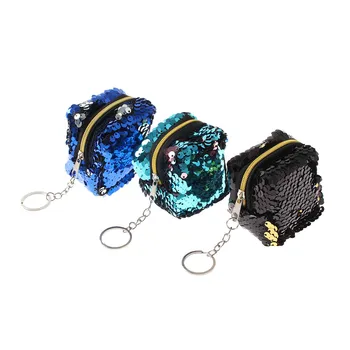 

8 Colors Sequins Coin Purse Multifunction Women Kids Small Wallet Girl Zipper Clutch Earphone Package Handbag Money Bags Handbag