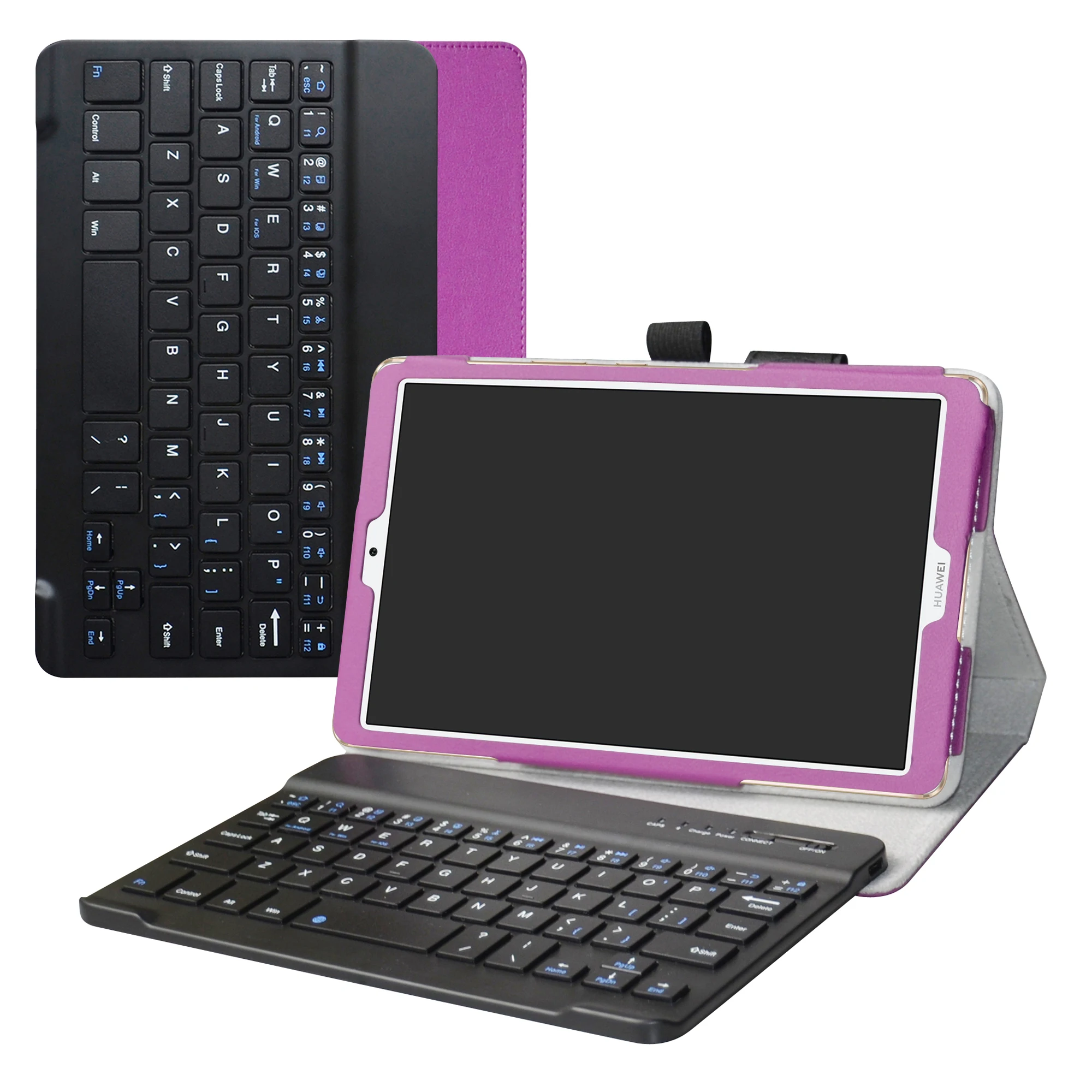 Для 8," huawei MediaPad M6 8,4 планшет Съемная клавиатура Bluetooth чехол, портативный складной Стенд PU кожаный чехол