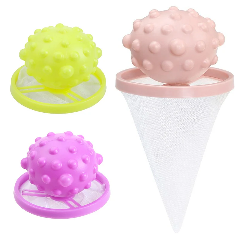 Lavanderia-recogedor de pelo, bolsa de malla para limpieza, bolsa de pelotas, recogedor de fibra sucia, filtro de lavadora, bolas, discos