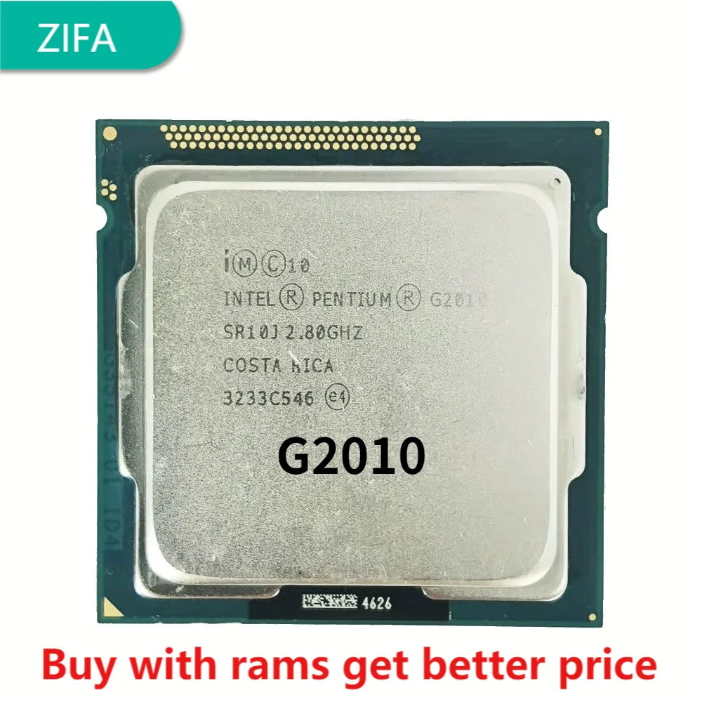 Процессор Intel Pentium G2010 g2010 3M кэш 2 8 ГГц L3 = LGA 1155 TDP 55 Вт Настольный ЦПУ процессор