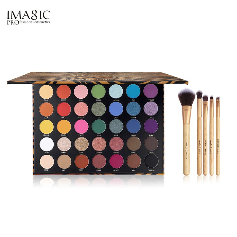 IMAGIC новые 35 цветов женские тени для век блестящие тени для век макияж матовые тени для век палитра для макияжа - Цвет: EY-324